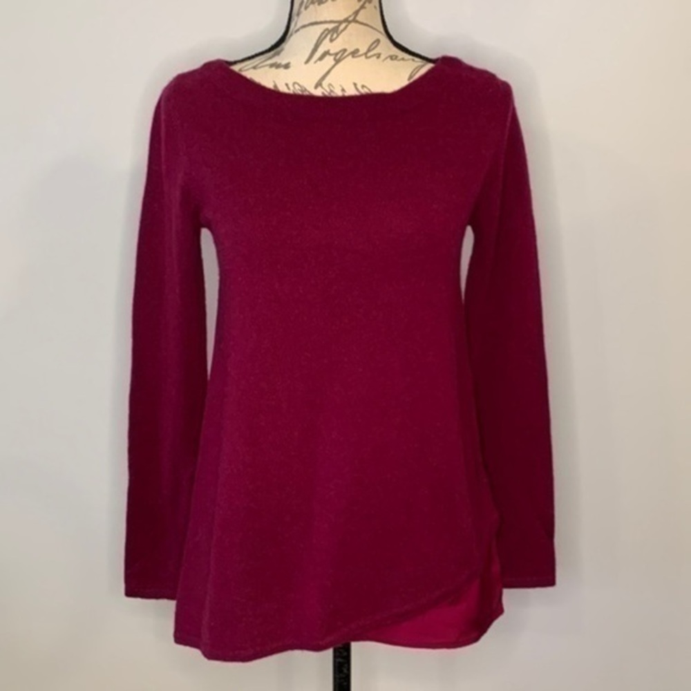 Garnet Hill cashmere and silk sweater mixed fabric XS
